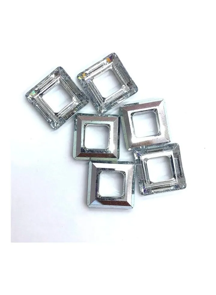 6piece- Square shaped glass crystal