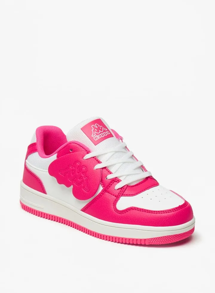 Girls' Panelled Sneakers with Lace-Up Closure