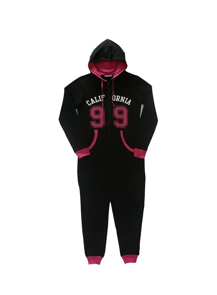 Hooded Jumpsuit Black