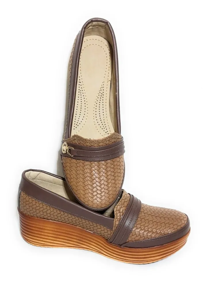 Women`s Leather Shoes 5 cm sole
