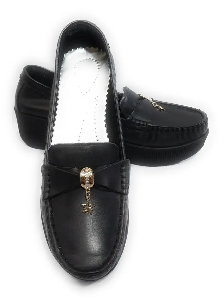 Women`s Leather Shoes 5 cm sole