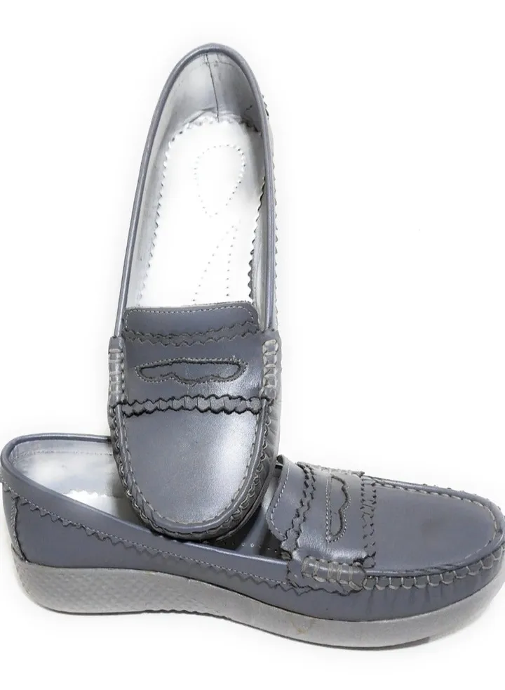 Women`s Leather Shoes 3 cm sole