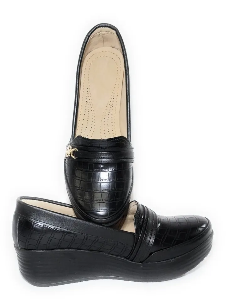 Women`s Leather Shoes 5 cm sole