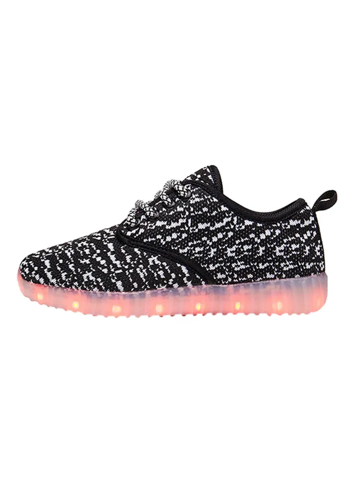 Lace Up Low Top Sneakers 360 Black
