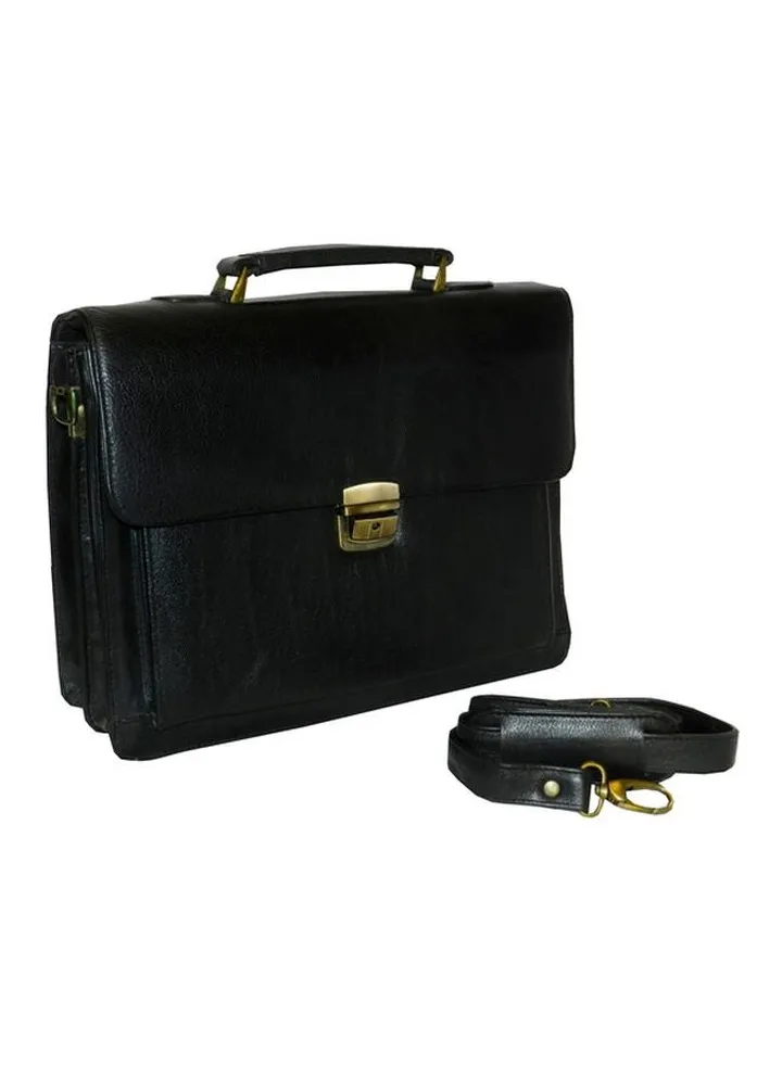 Leather Briefcase Black