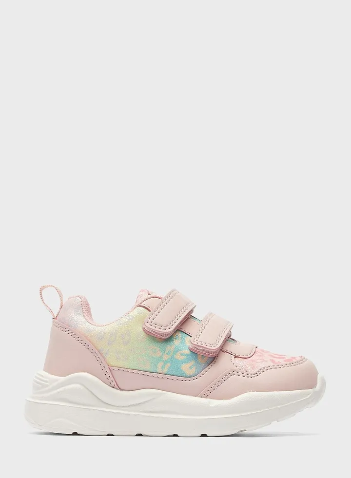 Kids Graphic Low Top Velcro Sneakers