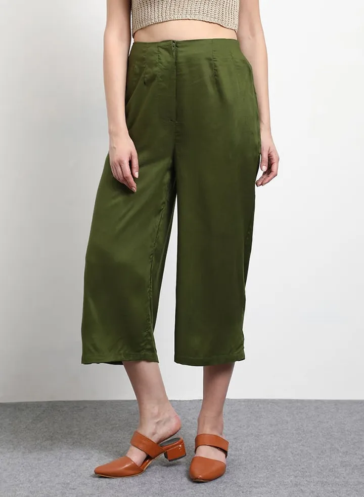 Casual Pyjama Bottoms Olive Green