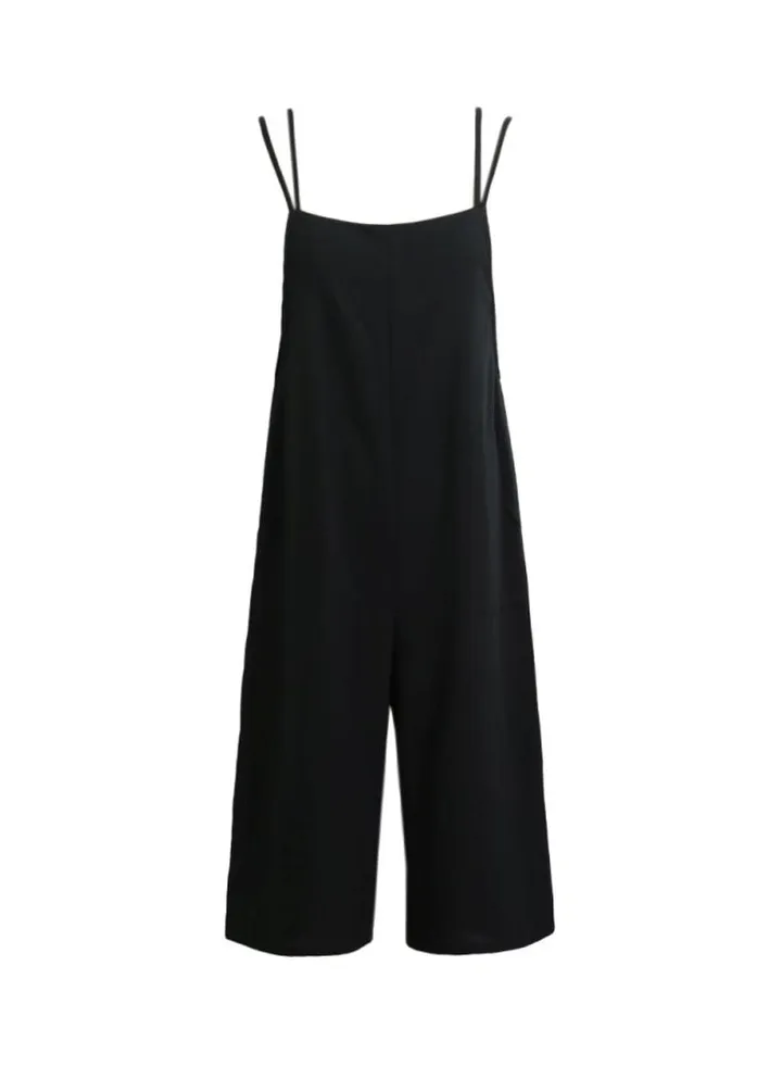 Cotton Jumpsuit Black