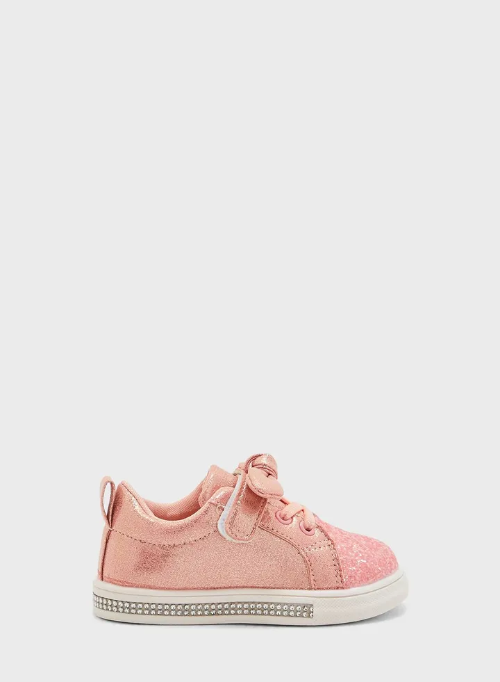 Kids Velcro Glitter Sneaker