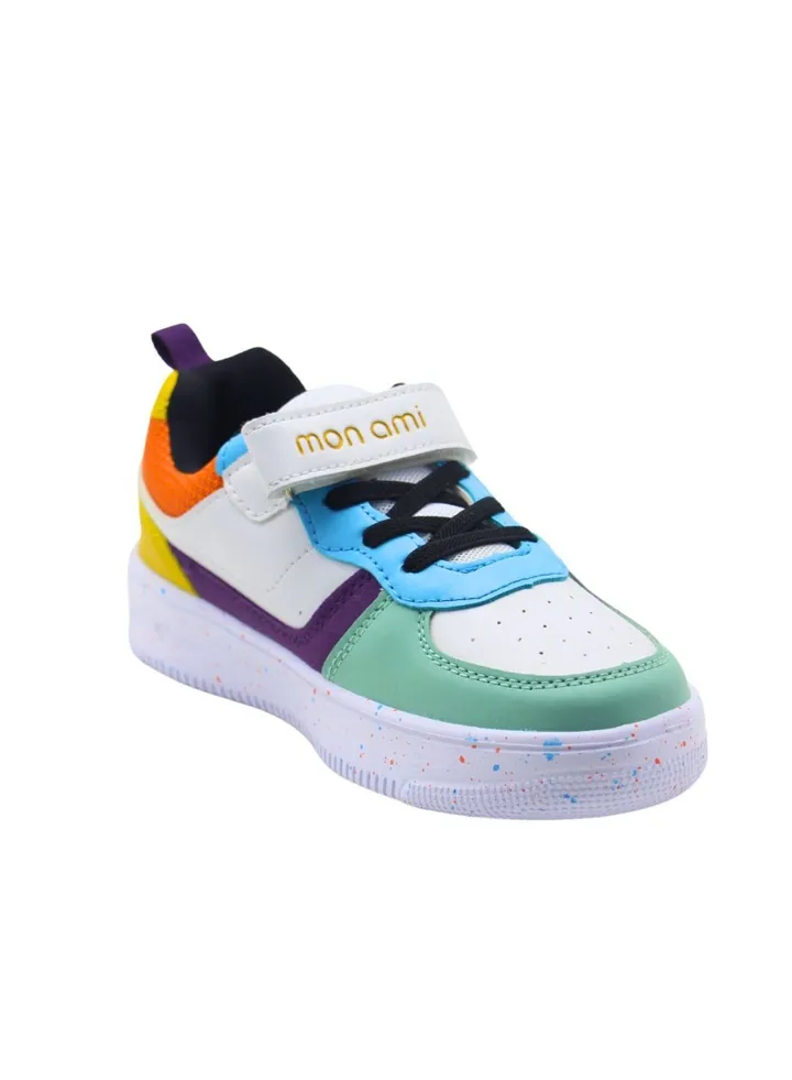 Mon Ami Girls and Boys Sneakers & Hook & Loop Unisex-Child Lace Up Sneakers for kids