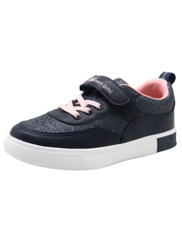 Mon Ami Girls and Boys Sneakers & Hook & Loop Unisex-Child Lace Up Sneakers for kids