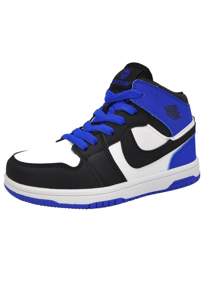 Sky View Kids Basketball Shoes Boys Girls High-Top Sneakers Non-Slip Sport Shoes