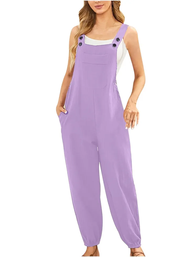 Women's New Fashion Suspenders Jumpsuit