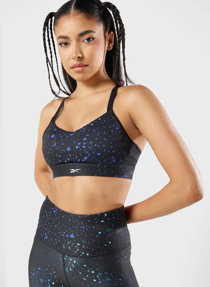 S Lux Strappy Bra Speckle