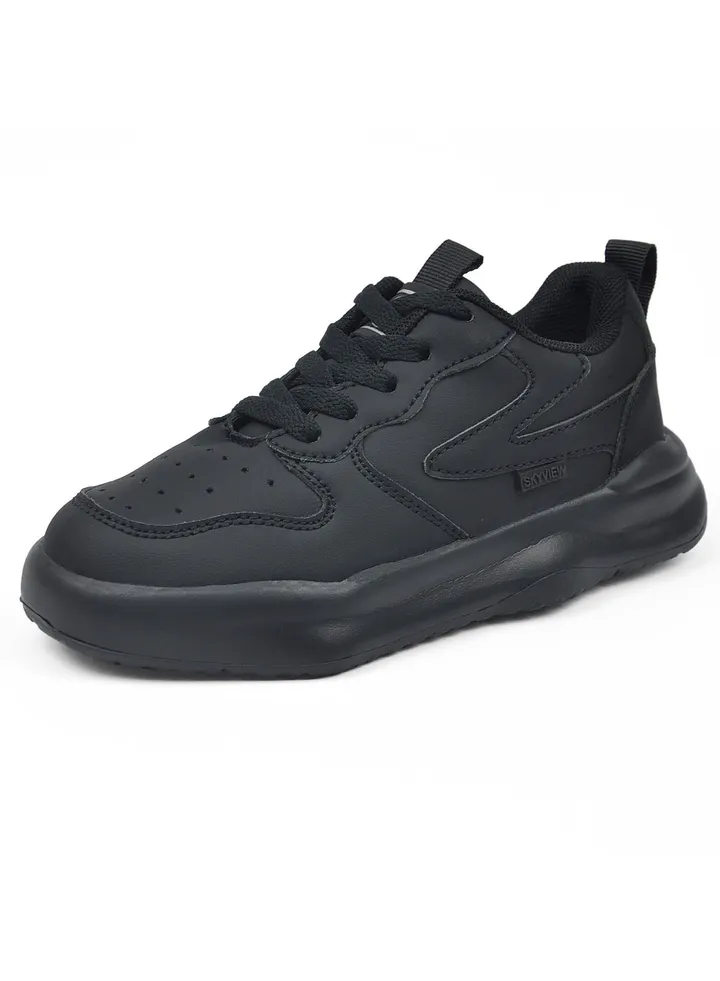 SKY VIEW little boys girls lightweight breathable sports shoes lace-up sports tennis shoes suitable for running and walking
