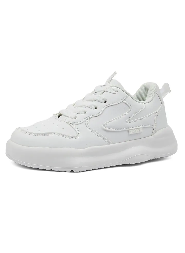 SKY VIEW little boys girls lightweight breathable sports shoes lace-up sports tennis shoes suitable for running and walking