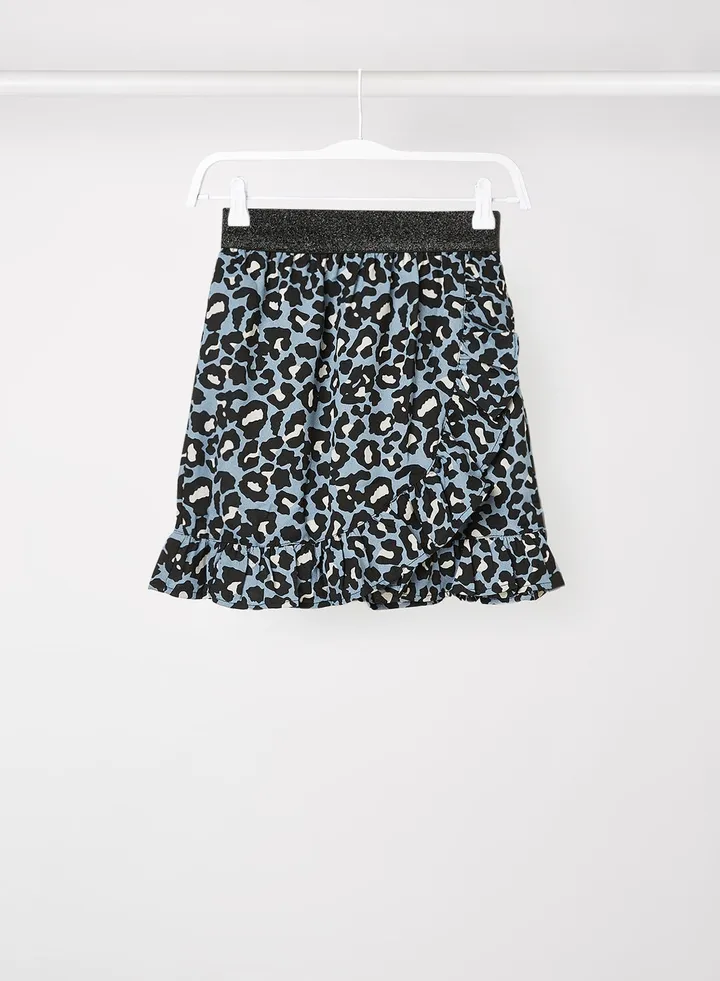 Kids/Teen Leopard Print Skirt Blue