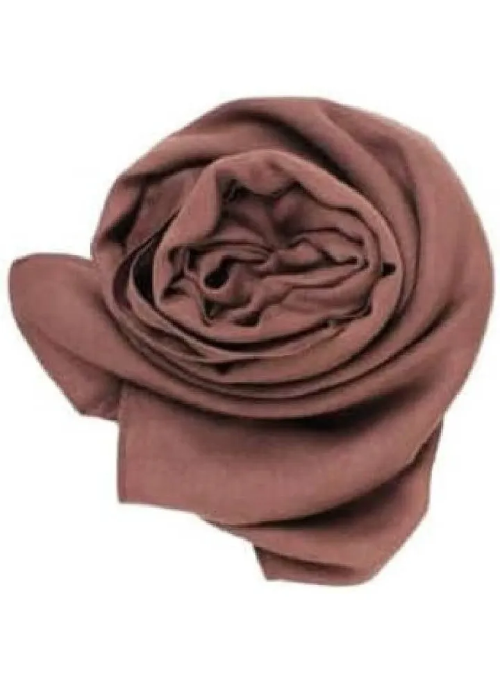 Modern modal hijab shawl, size 200x55 cm, brown