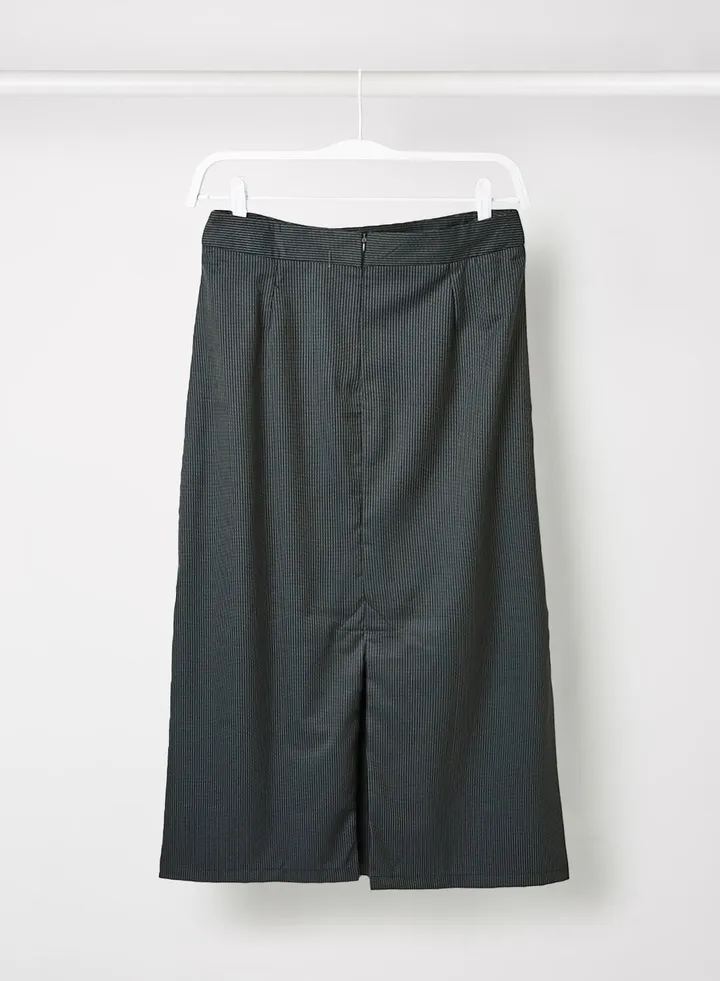 Stripes School Skirts Black/Grey