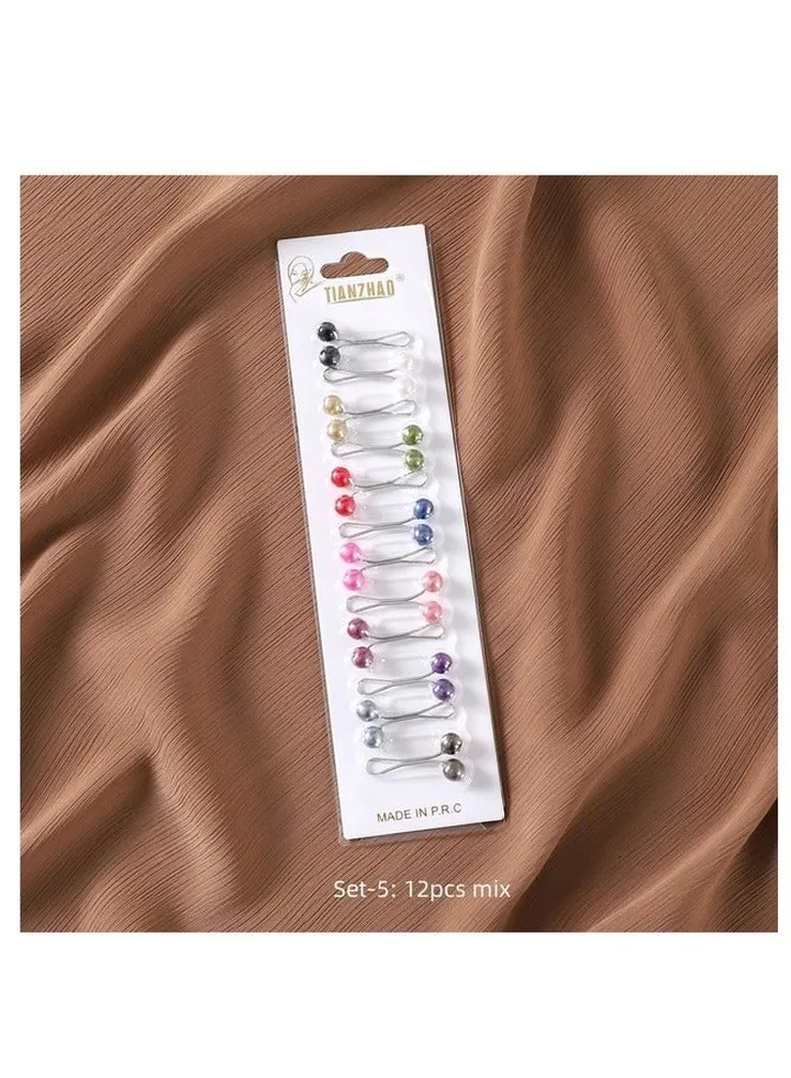 Set of twelve Hijab scarf women Turkish style clip pins