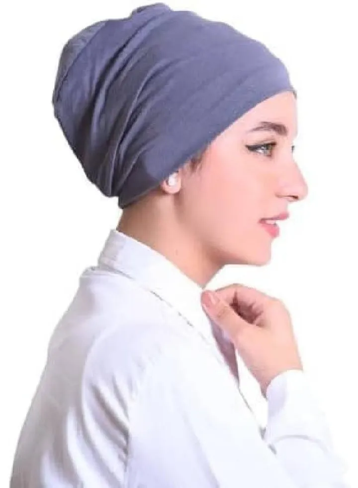 Women's bandana suri bonnet, gray color