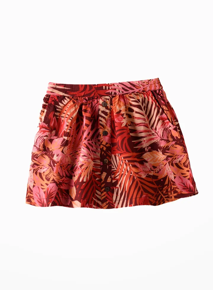 Sunshine Twirls: Girls' Flowy Skirt Breezy Comfort & Summertime Flair