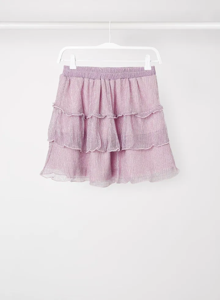 Kids/Teen Tiered Skirt Purple