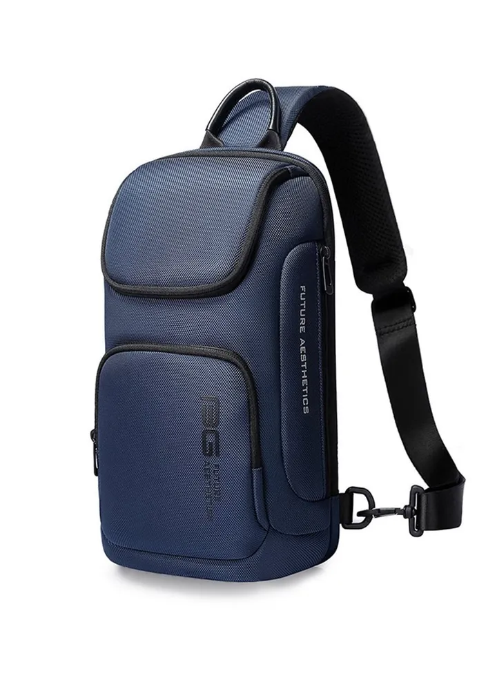 Sling Bag for Men, Waterproof Sling Backpack Crossbody Shoulder Bags Lightweight Chest Bag Travel Outdoor Daypack (Blue)