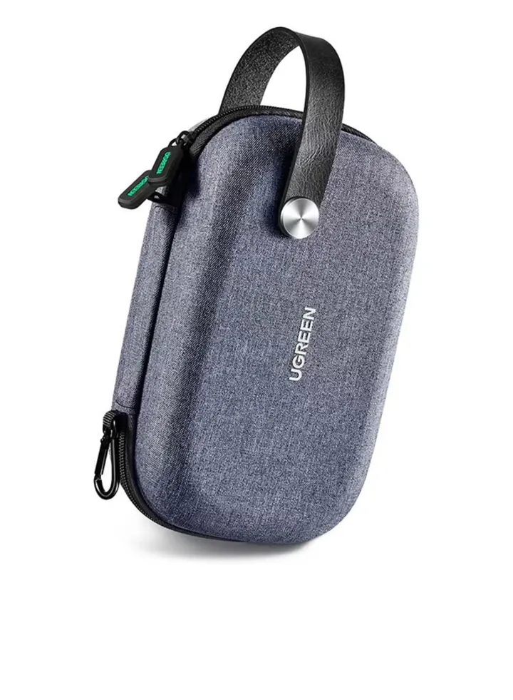 Electronics Bag, Tech Accessories Case, Organizer Case for Travel Electronics, Water-Resistant Shockproof Organizer Pouch Compatible with Charger, Charging Cables, Flash Drive, Headphones, Etc grey