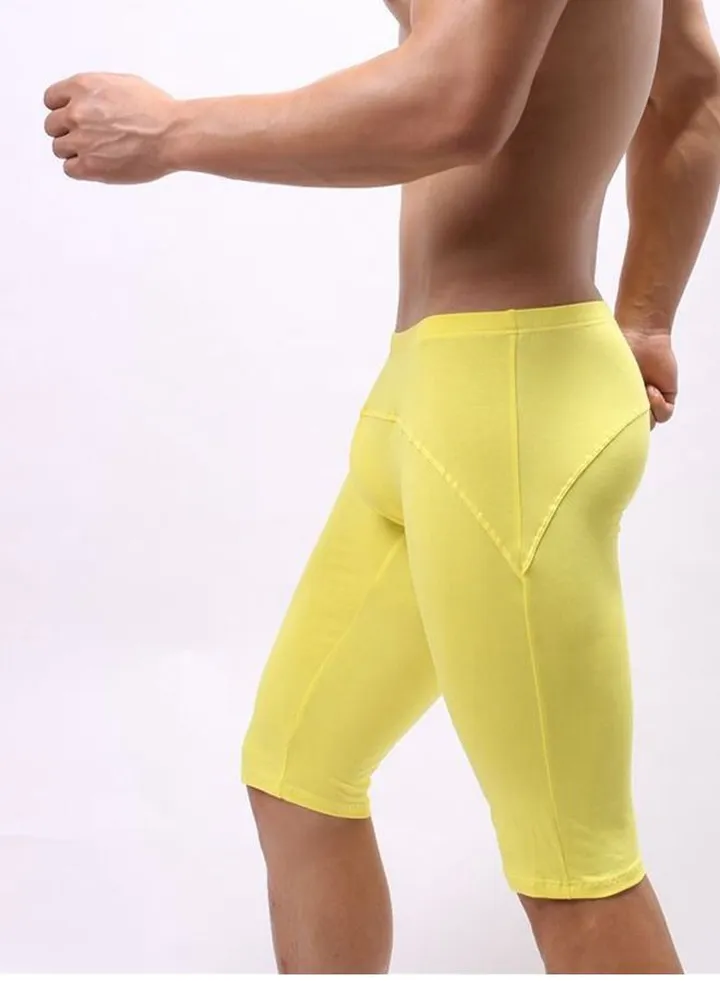 Men's Sports Fitness Tights Yellow