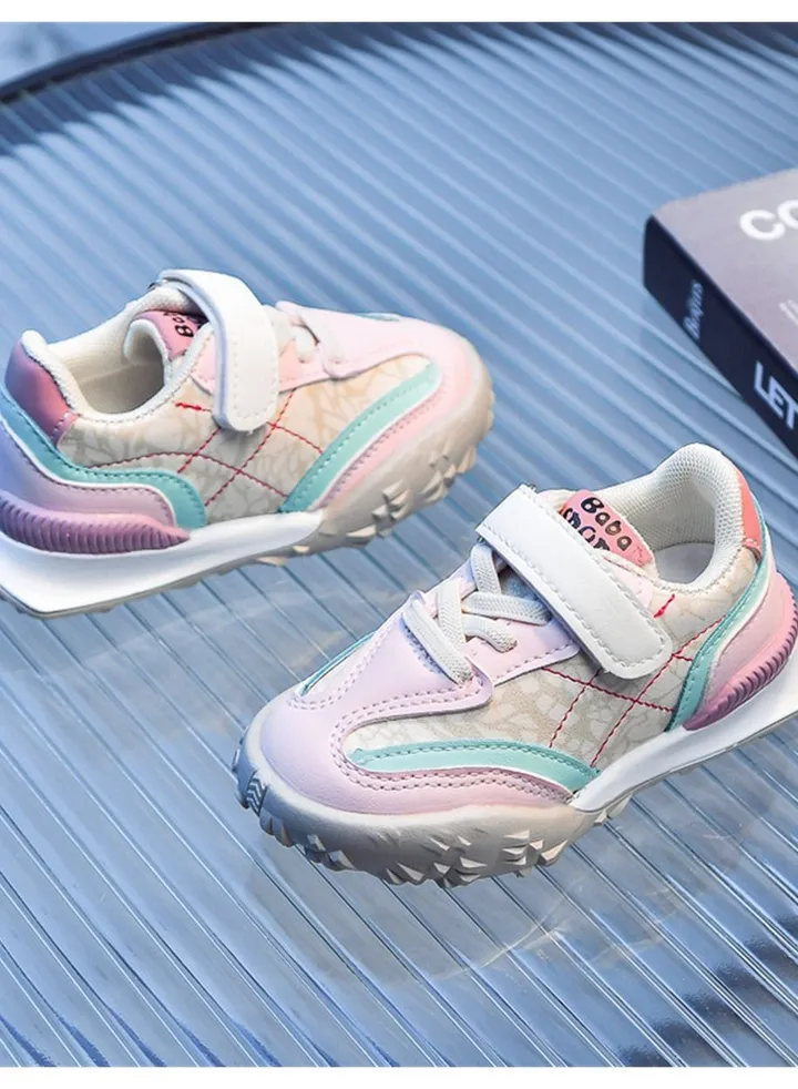 Fashion Soft Bottom For Children Sneakers Pink