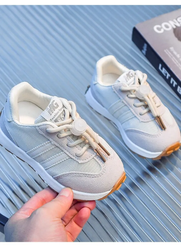 Children's Dad Soft Bottom Sneakers Beige