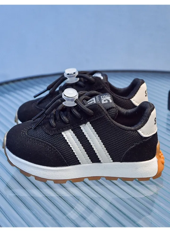 Children's Dad Soft Bottom Sneakers Black