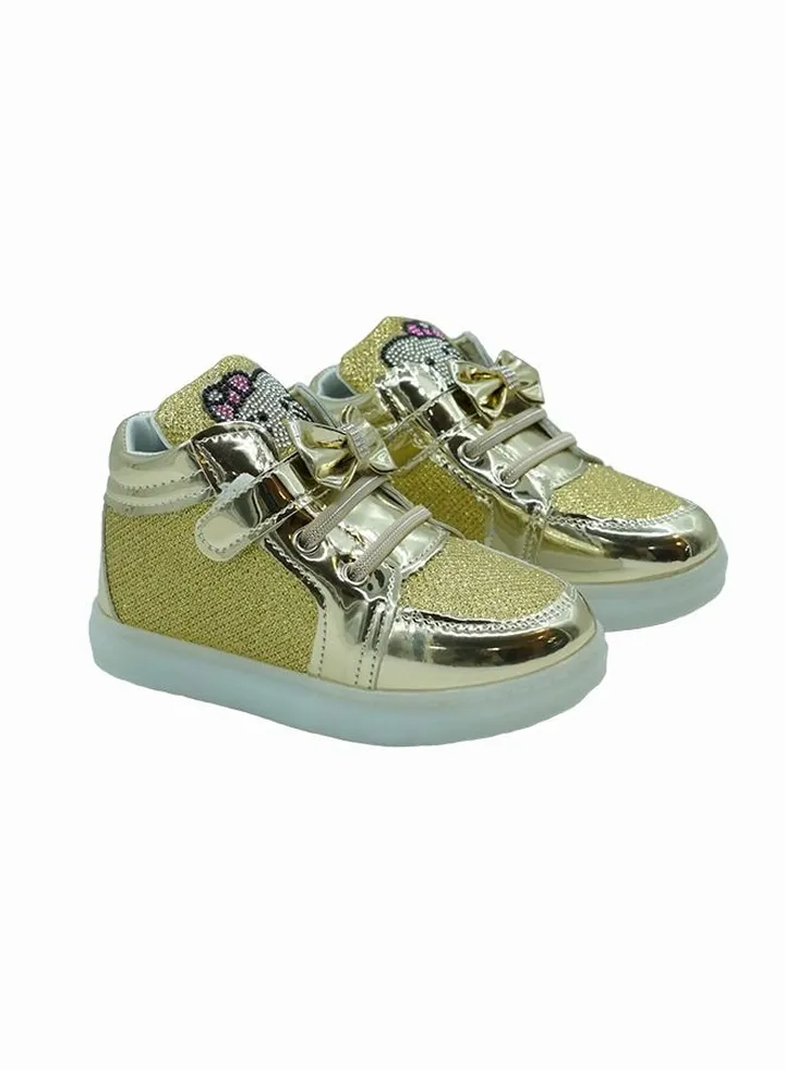 Children Shine Sneakers Gold