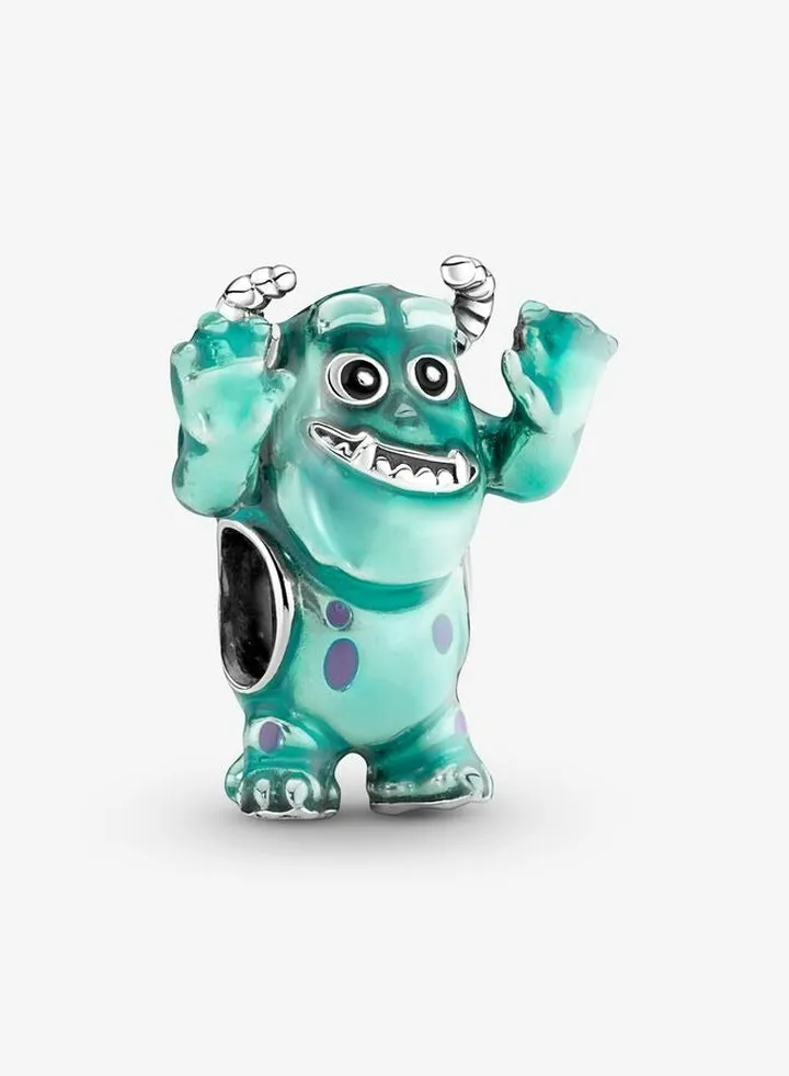 925 Sterling Silver Disney Pixar Sulley Charm for Pandora Moments Women's Bracelet 792031C01