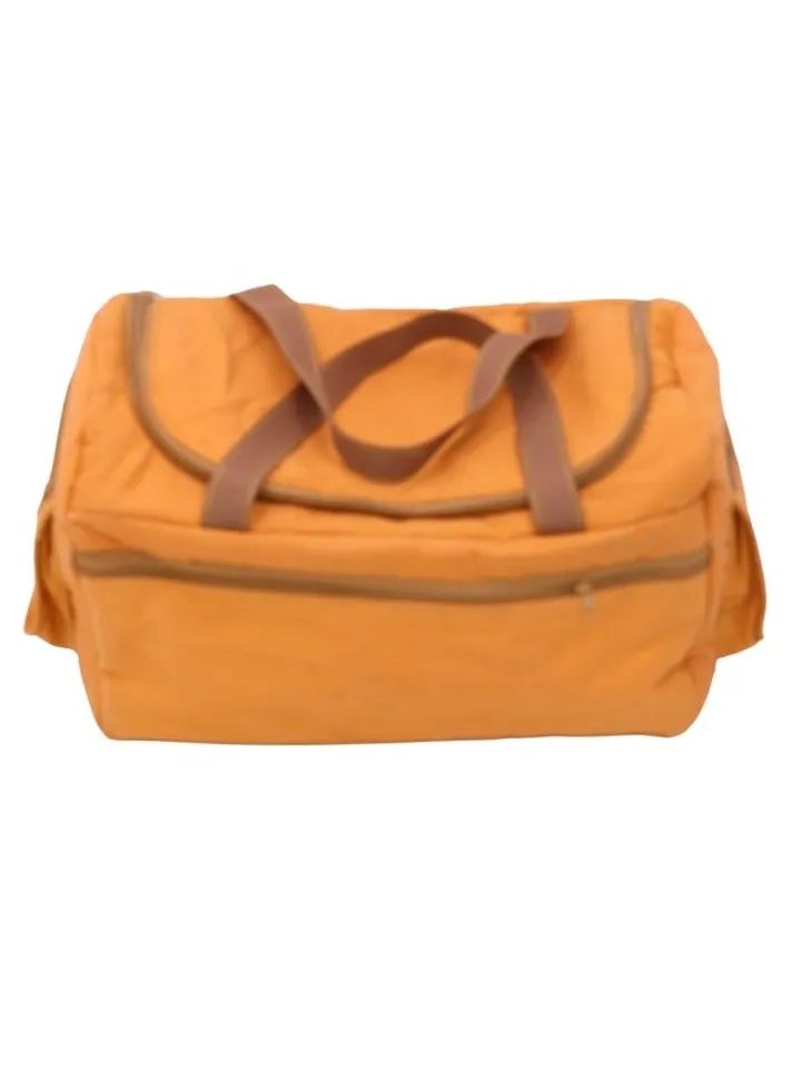 Estate bag, picnic and travel bag, Tanzanian fabric zipper bag with waterproof layer, size 55X30X30 cm