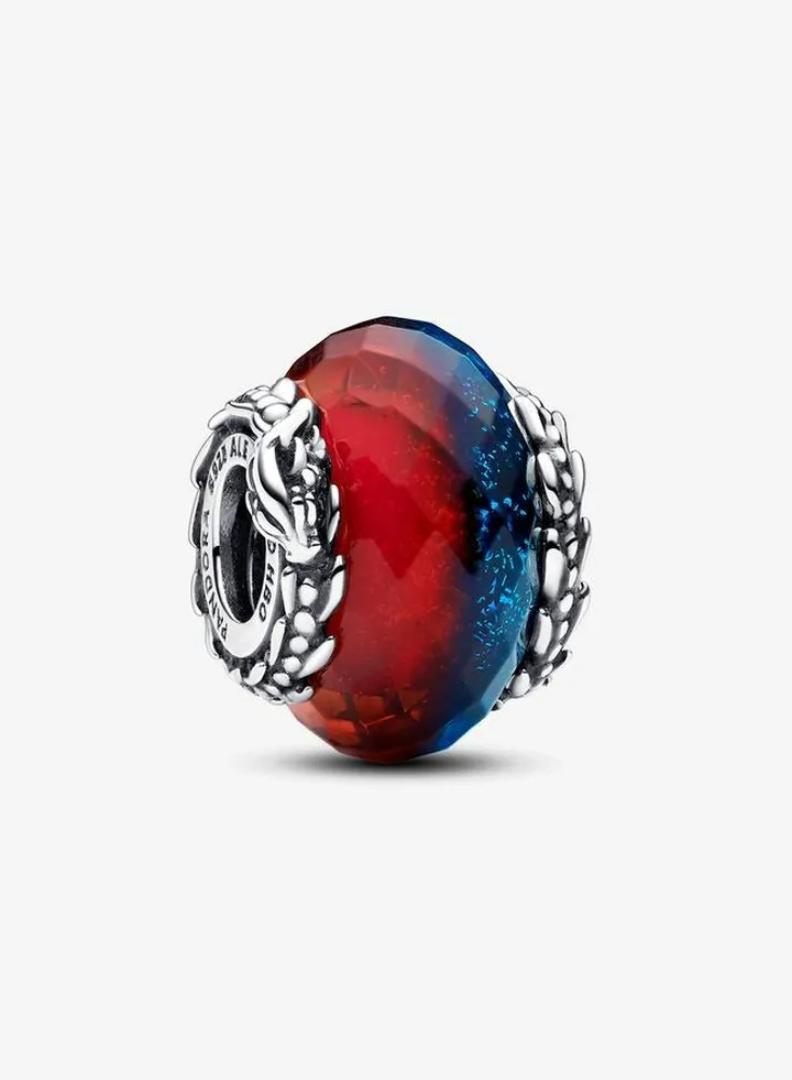 Game of Thrones Ice & Fire Dragons Dual Murano Glass Charm for Pandora Moments Women's Bracelet 792966C00