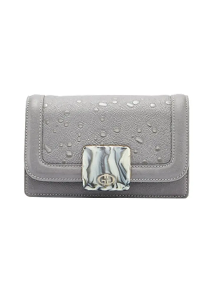 Amber Clutch Bag Grey