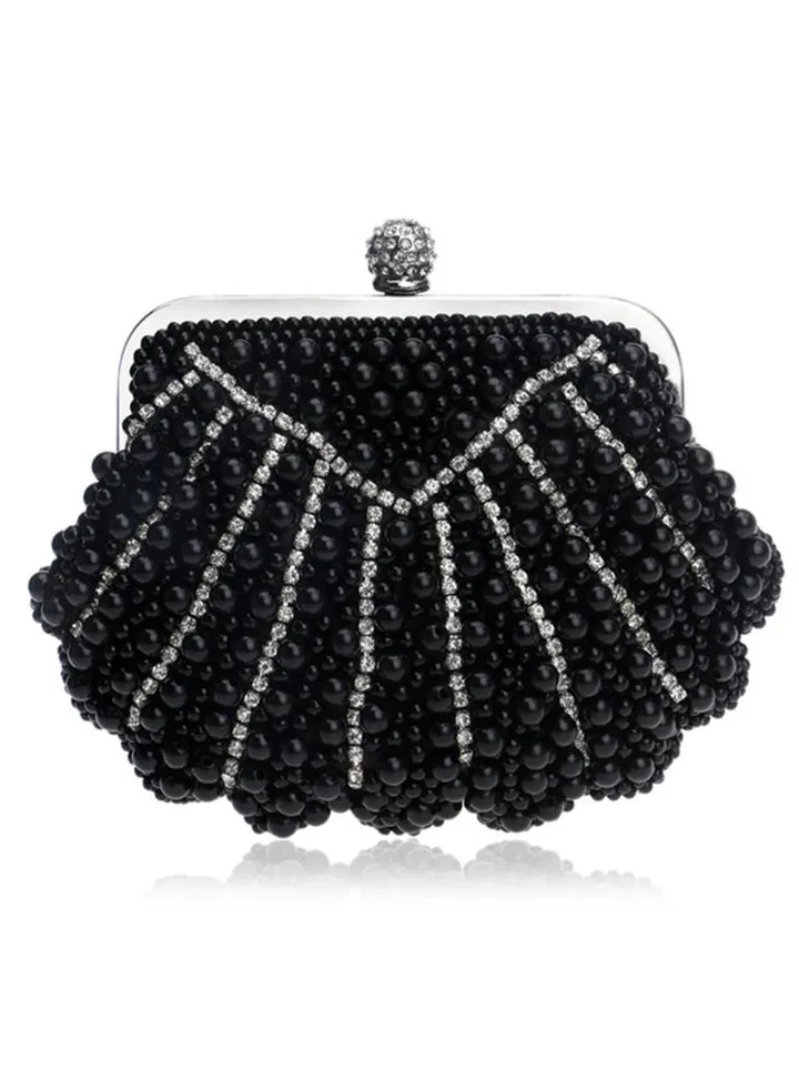Fashion Banquet Bag Black/Silver