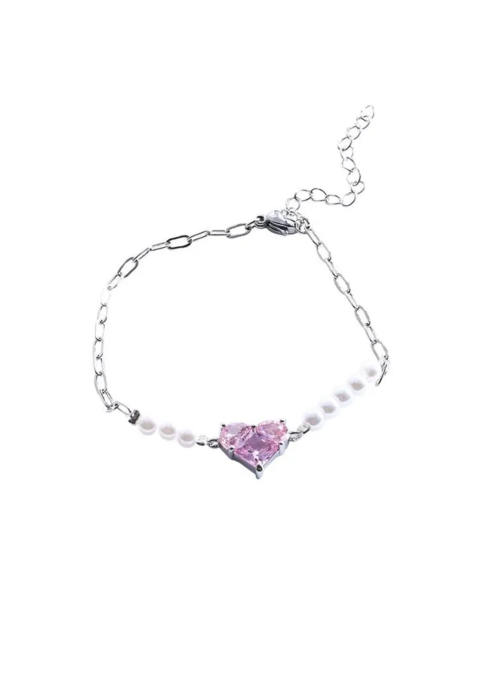 Simple niche love bracelet ladies all-match personality pearl fashion