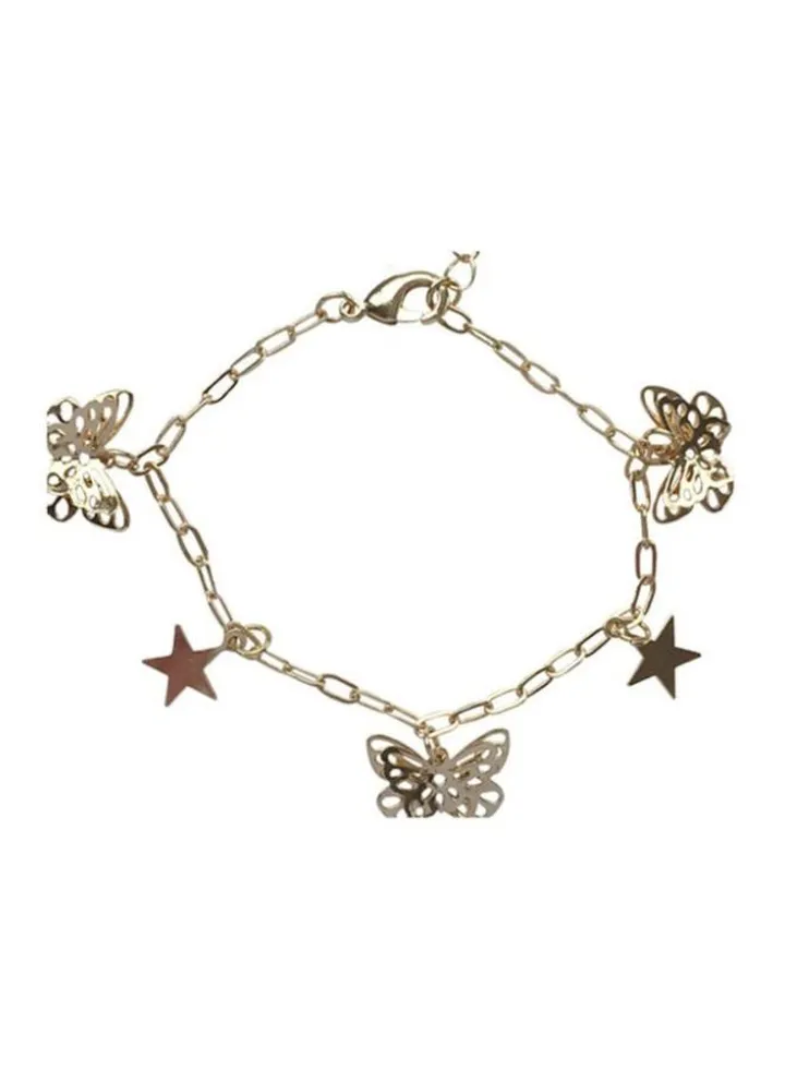 Hollow Butterfly Charm Bracelet