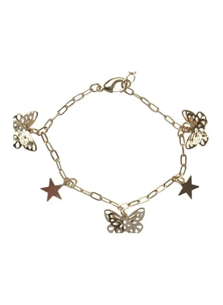 Hollow Butterfly Charm Bracelet