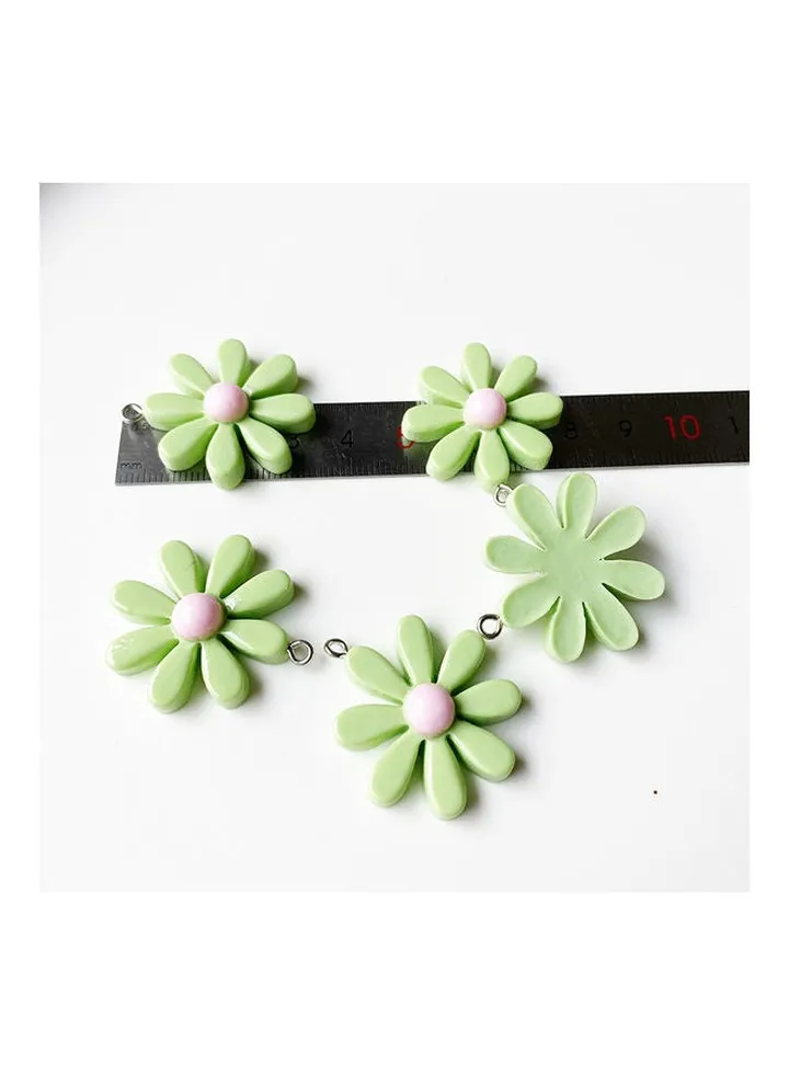 5-Piece Flower Petal Shape Earrings Charms Set