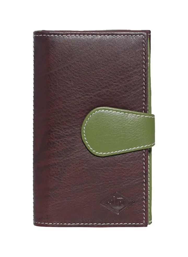 Genuine Leather Designer Wallet Brown