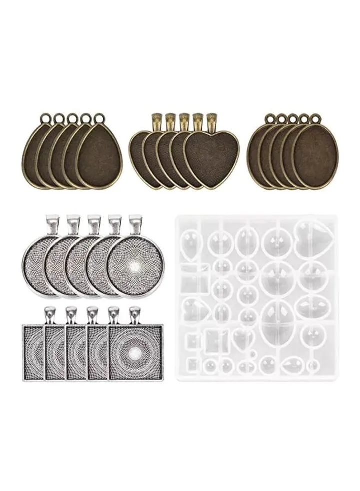31-Piece Silicone Pendant Mould