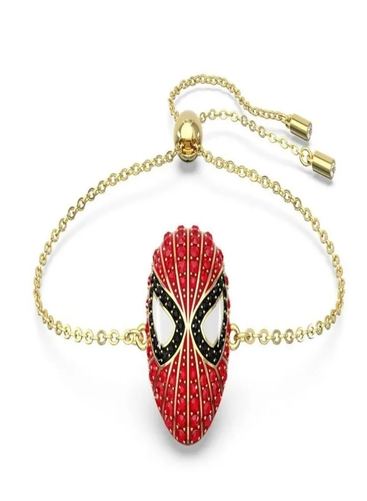 Marvel Spider-Man Bracelet Red Gold Tone Plated