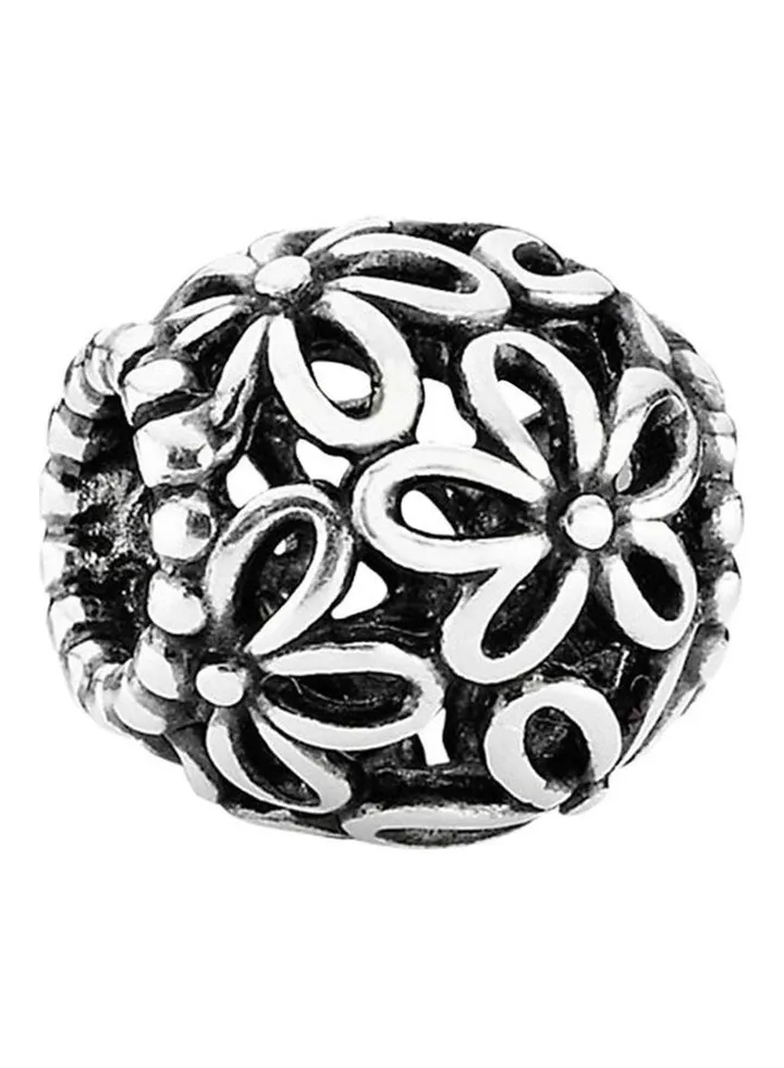 Flower Sterling Silver Classy Spacer Charm