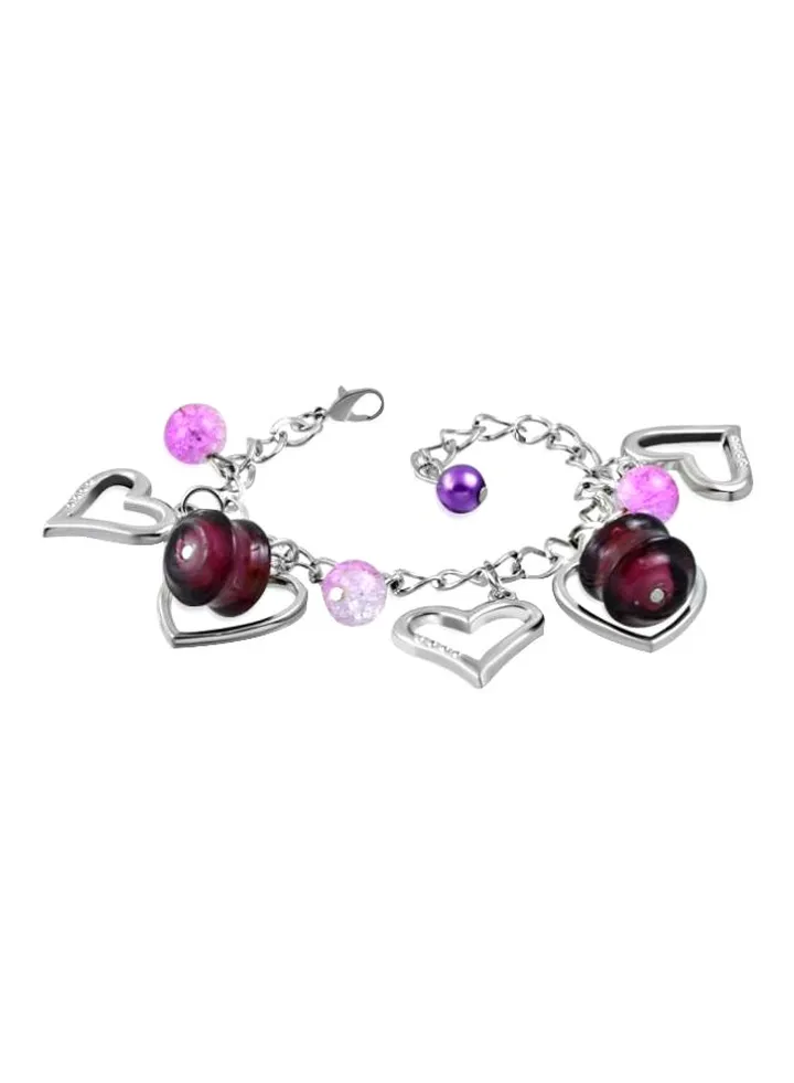 Copper Heart Charm Bracelet