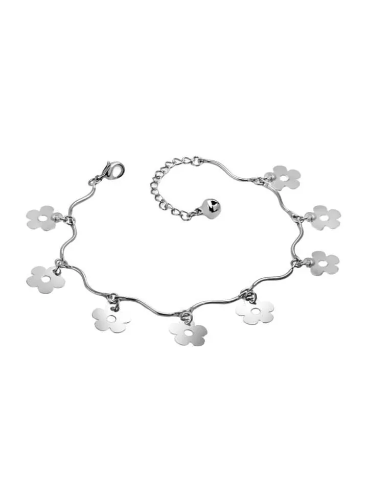 Metal Wavy Charm Bracelet