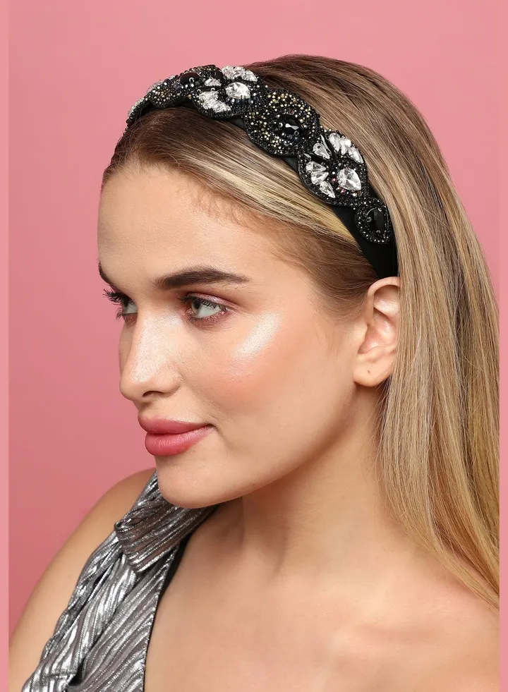Trendy Designer Stone Western Wear Hair Band For Women